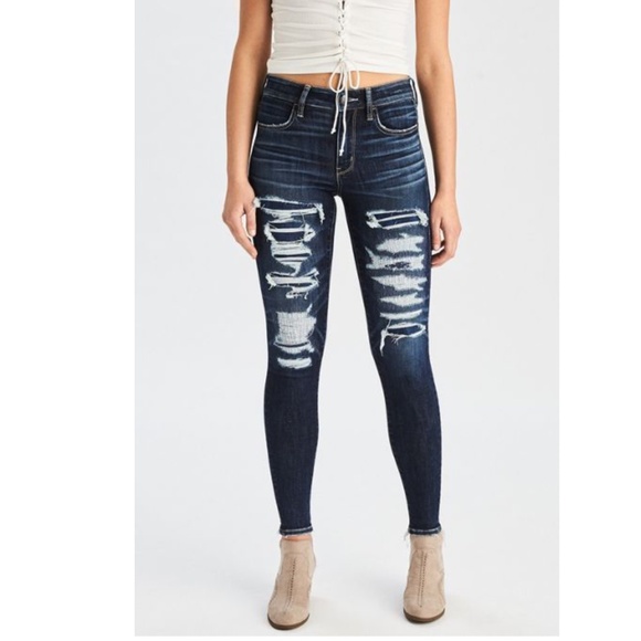 American Eagle Outfitters Super Super Stretch Jegging Jeans Size 4 - Picture 1 of 11